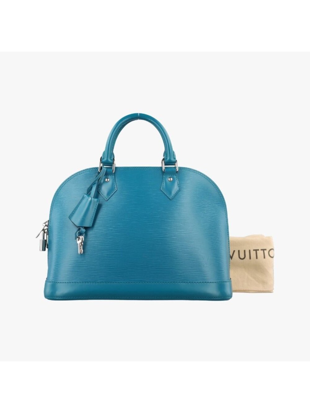 Louis Vuitton Alma PM Cyan Epi Handbag